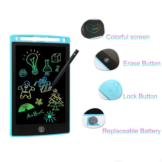 8.5 Inch 🌈 Lcd Writing Tablet For Kids – Digital Drawing Pad – Erasable Writing Board – Writing Pad (random Color)